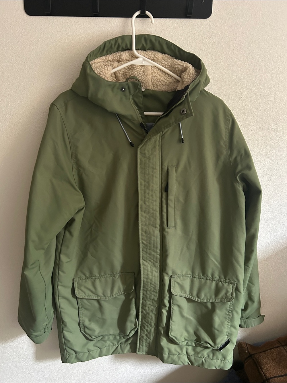 Passenger Women L Alaska Recycled 2.0 Dusty Olive Hooded Parka Insulated Jacket